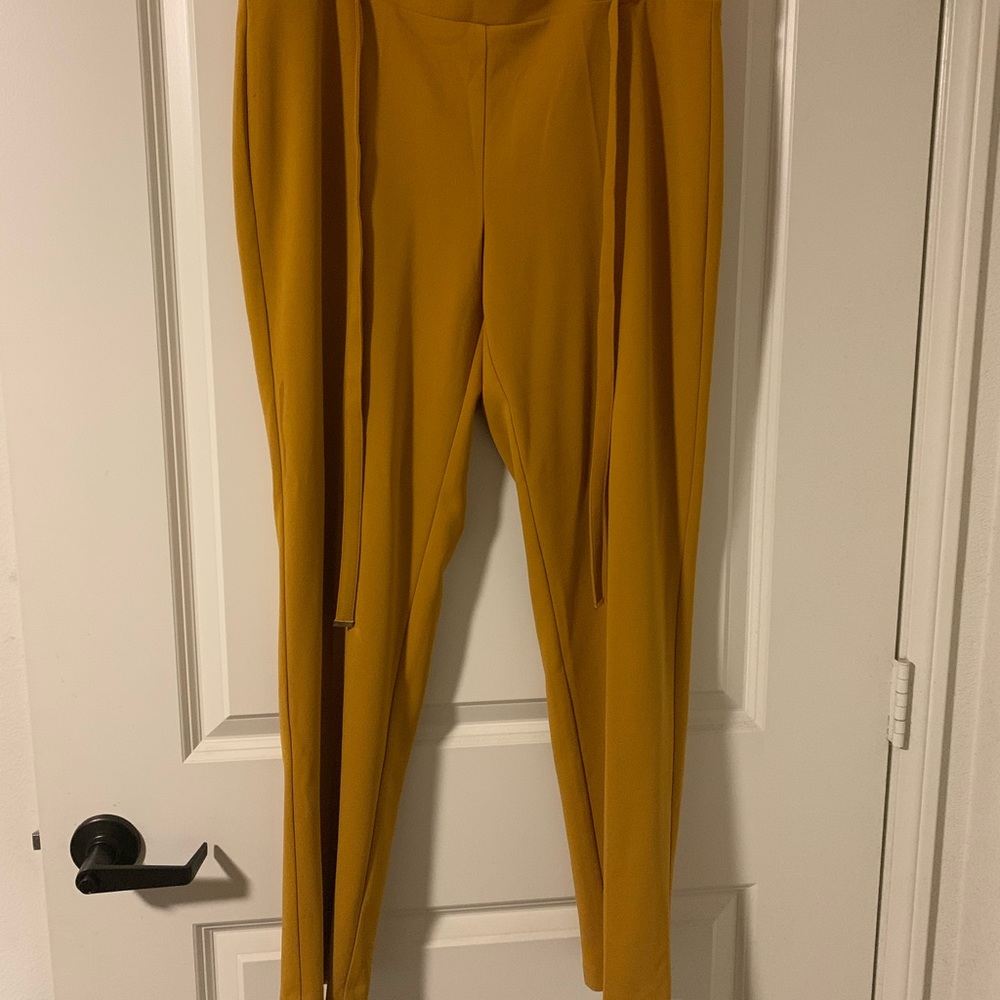 Yellow dress pants